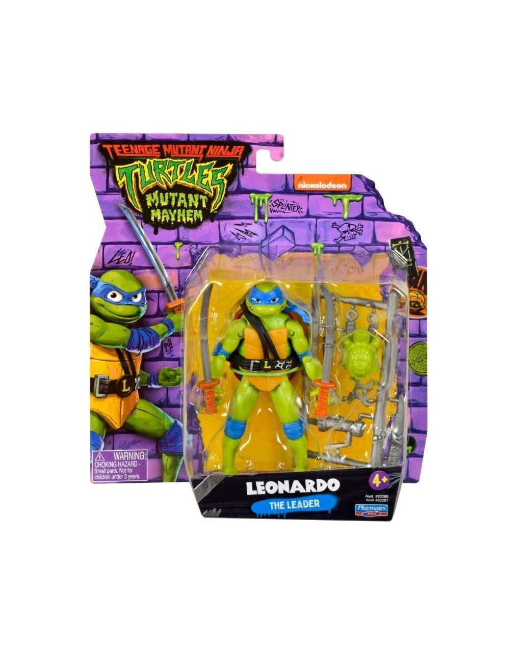 Tmnt movie χελωνονιντζάκια βασικη φιγούρα δράσης (7 σχέδια) tu805000 - TURTLES NINJA