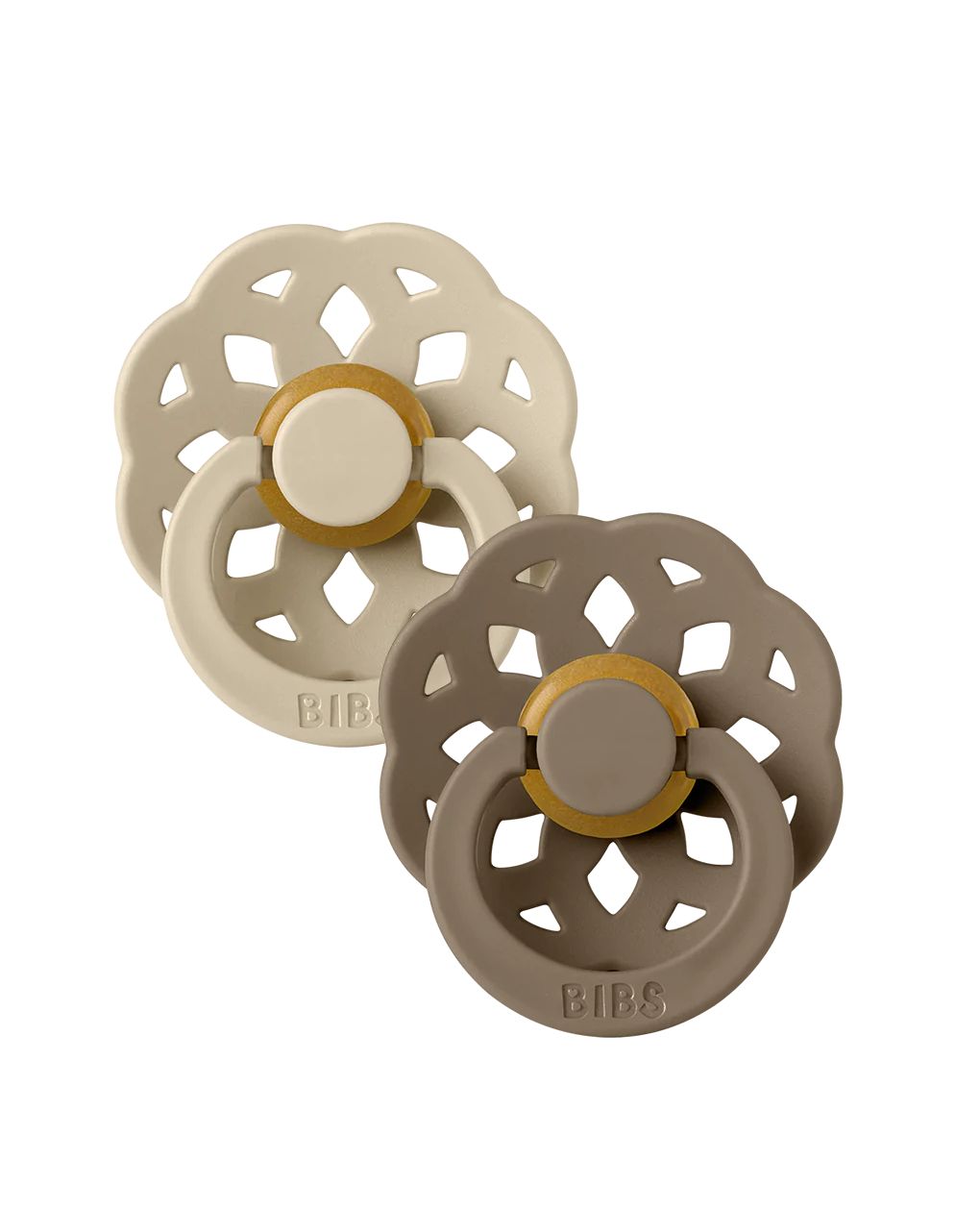 Bibs – πιπίλες boheme vanilla/dark oak +6 μηνών  σετ 2 τεμ.