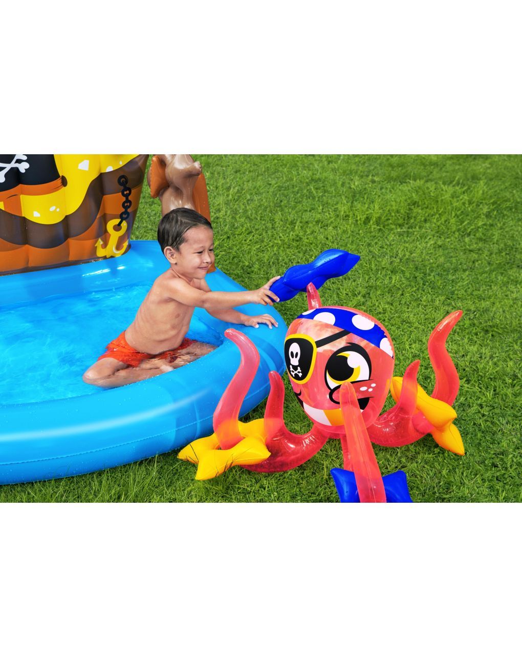Bestway φουσκωτή πισίνα playcenter πειρατικό πλοίο 140x130x104εκ. - Bestway