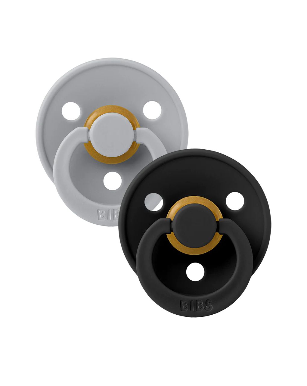 Bibs πιπίλες colour cloud/black +18 μηνών σετ 2 τεμ. - BIBS