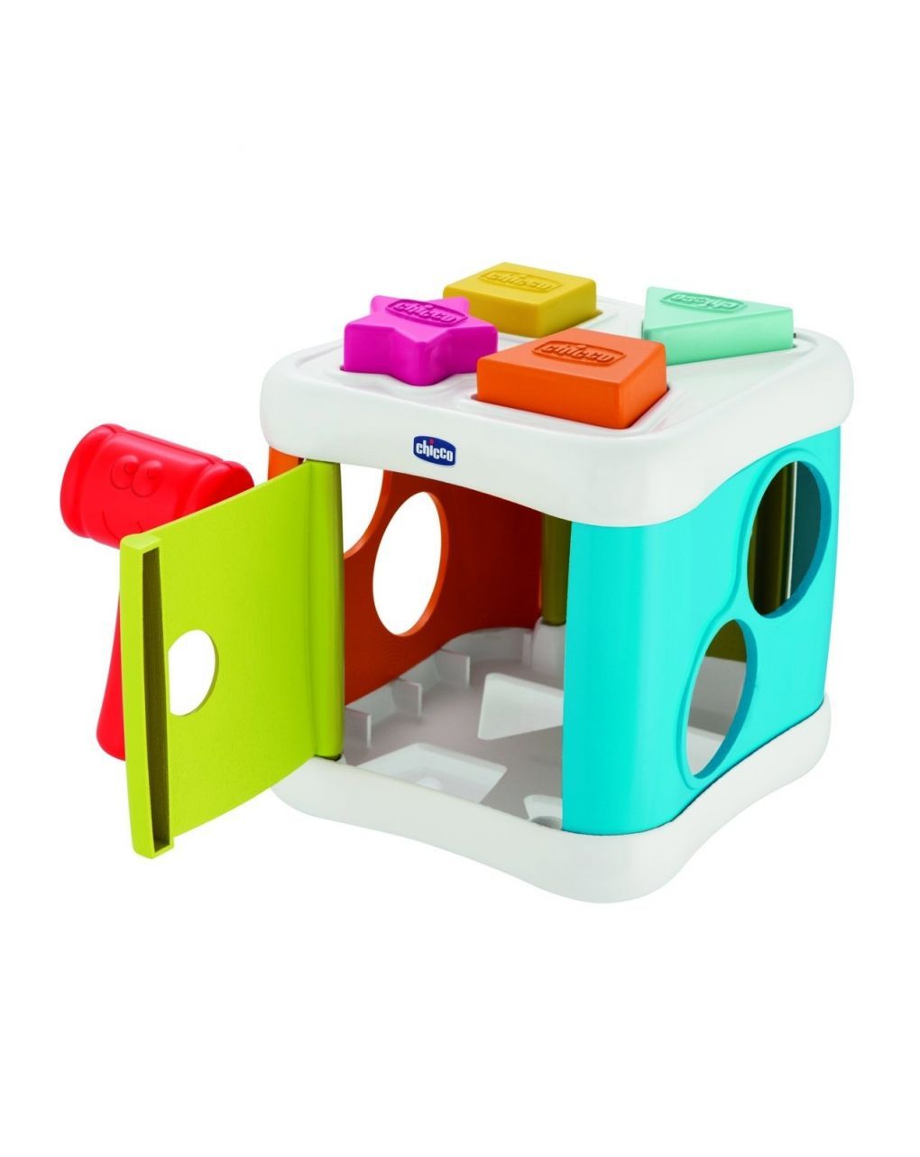 Chicco 2 σε 1 κύβος με σχήματα και σφυρί y02-09686-10 - Chicco