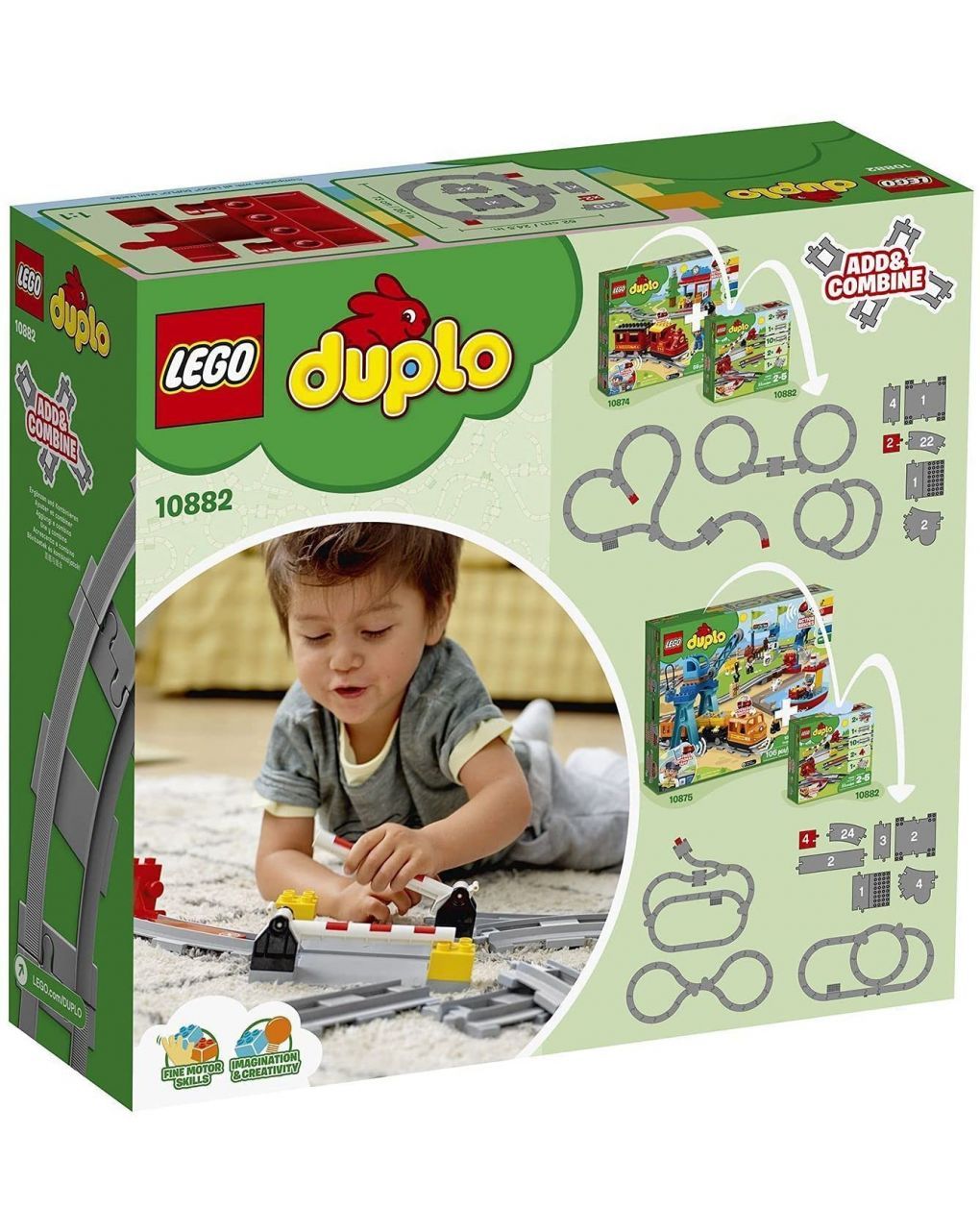 Lego duplo σιδηροδρομικές τροχιές 10882 - LEGO, LEGO Duplo