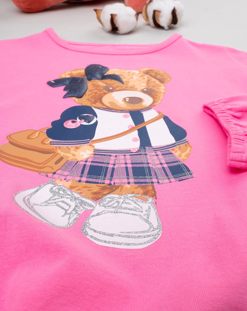 παιδική μπλούζα φούξια teddy για κορίτσι - Prénatal