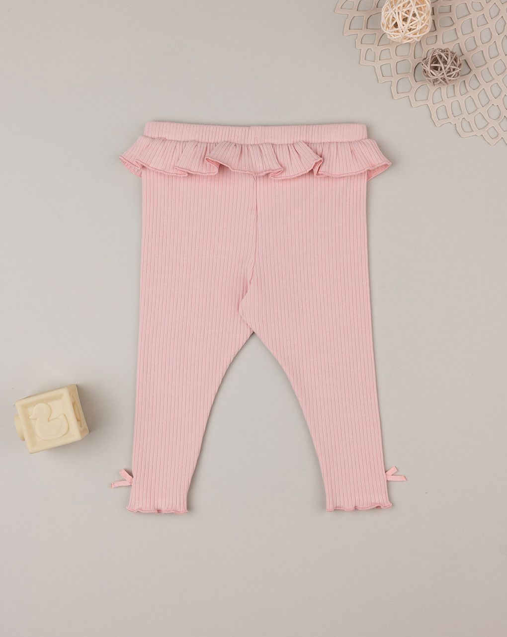 βρεφικό κολάν ροζ ριμπ για κορίτσι - Prénatal