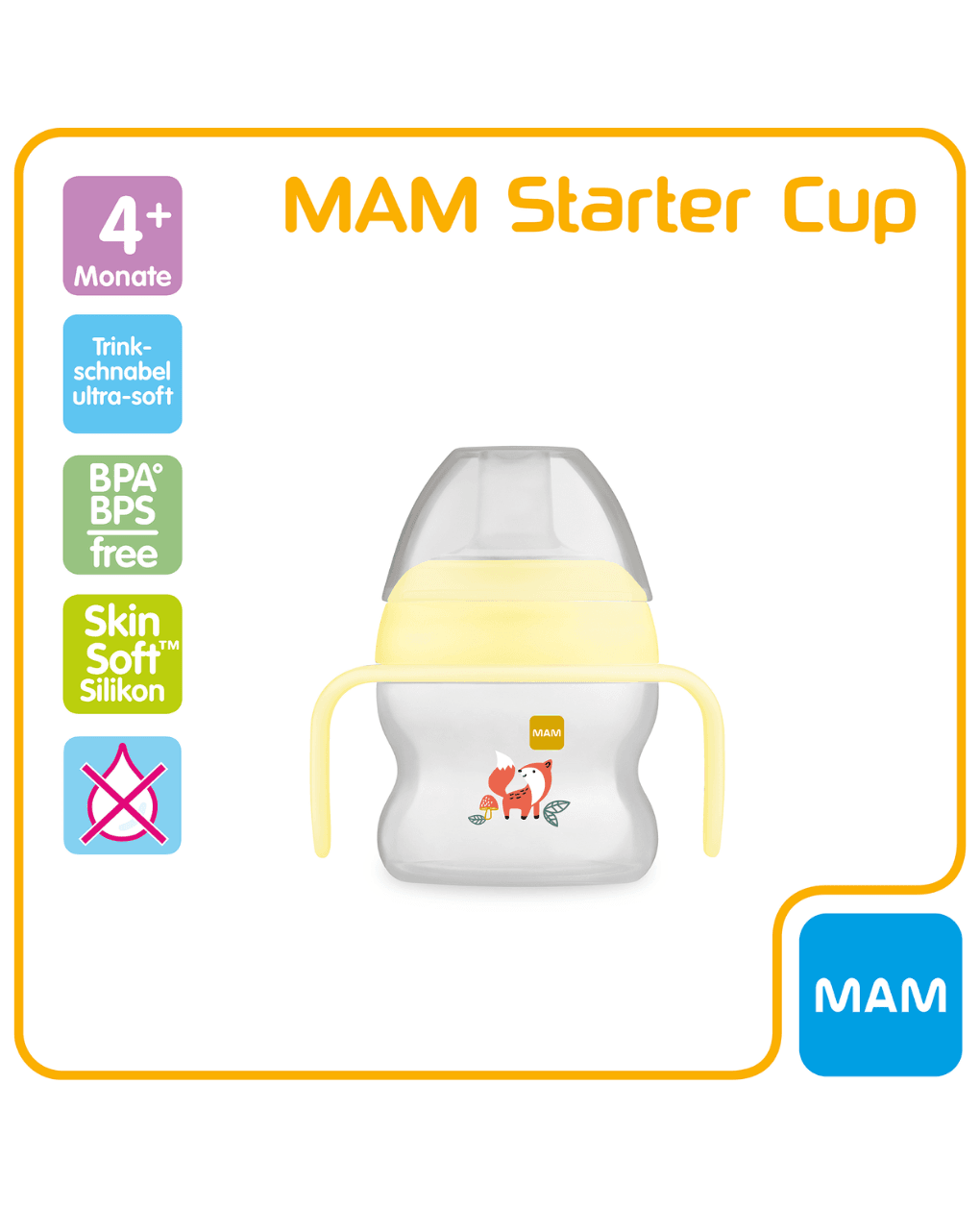 Mam starter cup ποτηράκι starter cup unisex 150ml 4+ μηνών - Mam