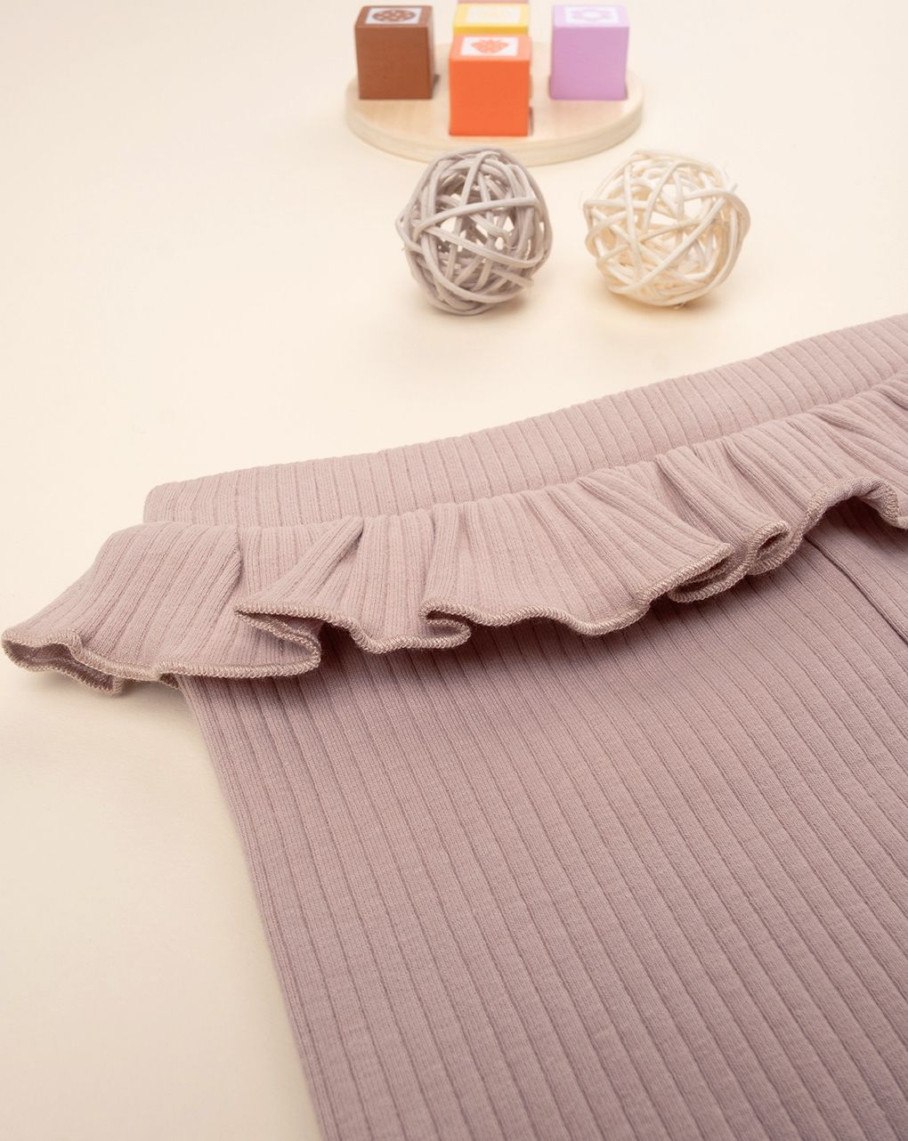 βρεφικό κολάν μπεζ ριμπ για κορίτσι - Prénatal