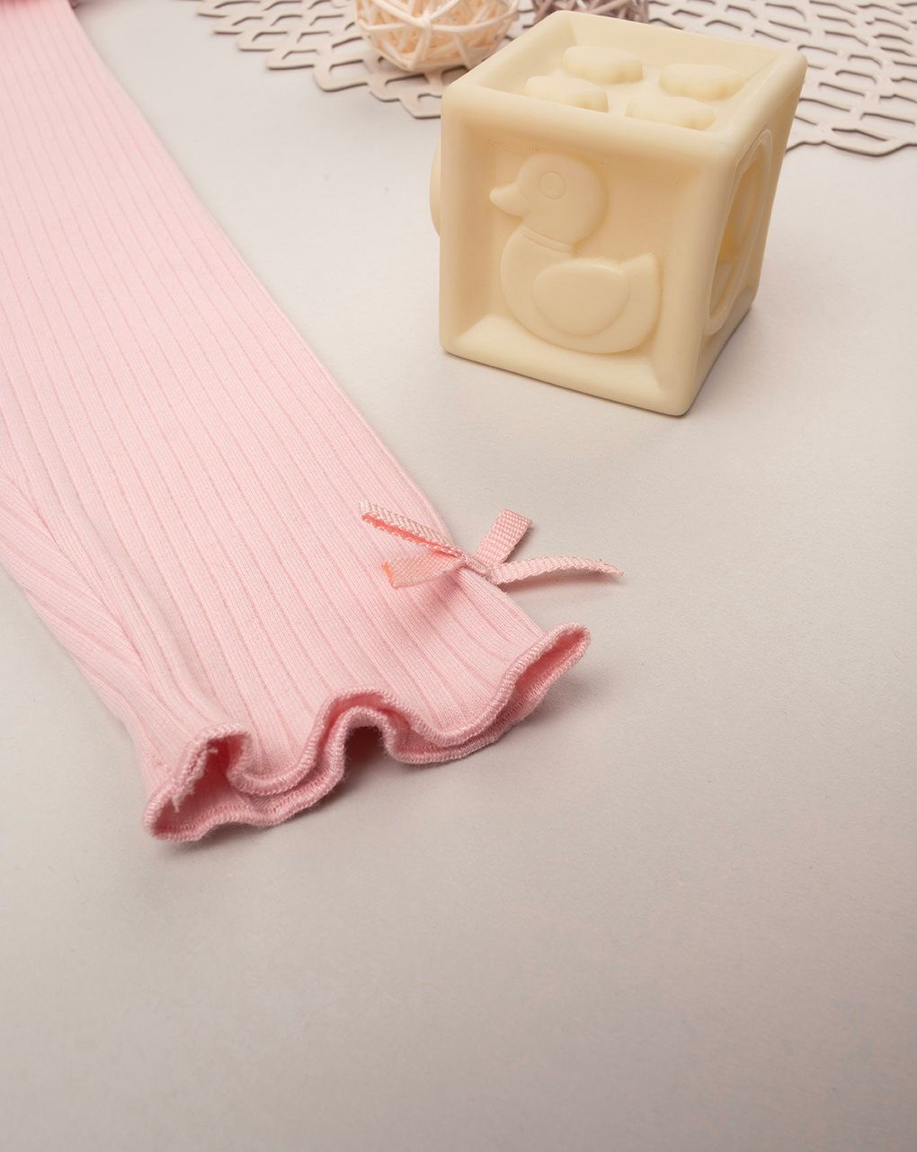 βρεφικό κολάν ροζ ριμπ για κορίτσι - Prénatal