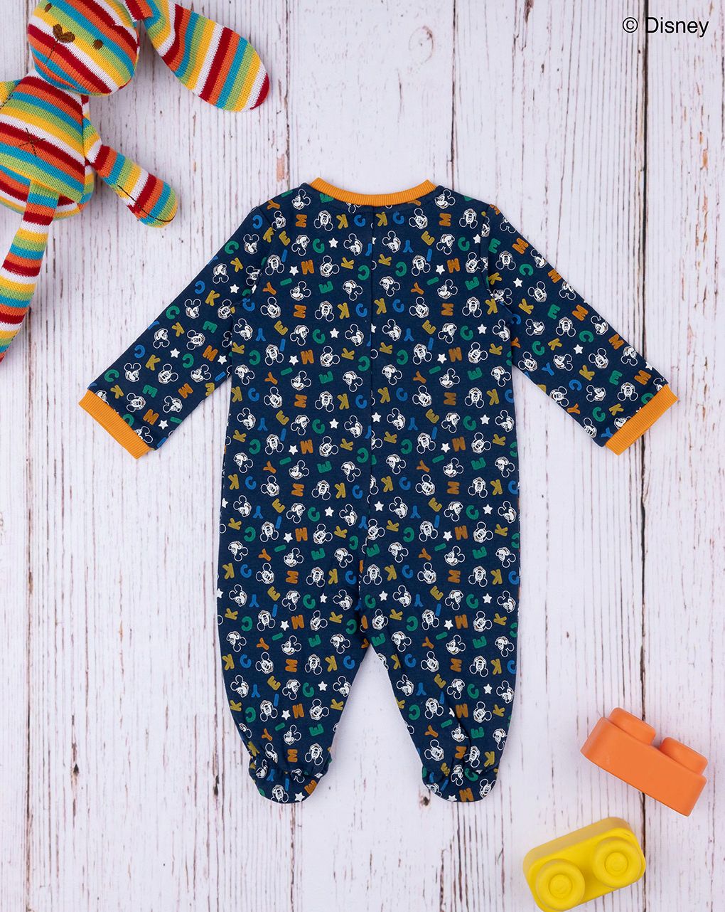 βρεφικό φορμάκι μπλε με το mickey για αγόρι - Prénatal