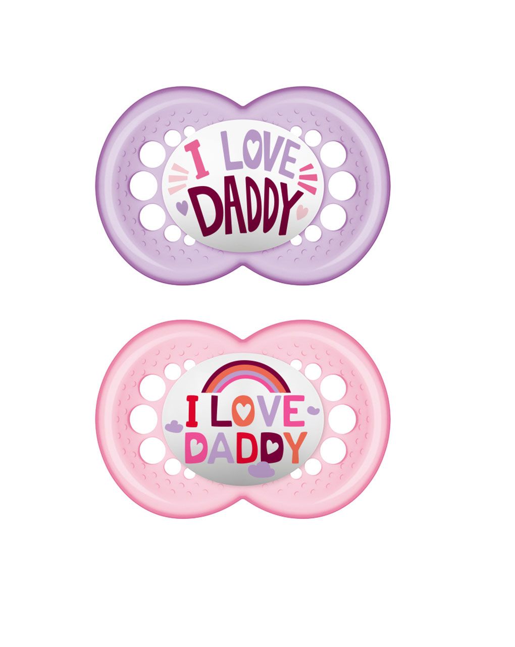 Mam πιπίλα i love daddy σιλικόνης girl, 16 μηνών+