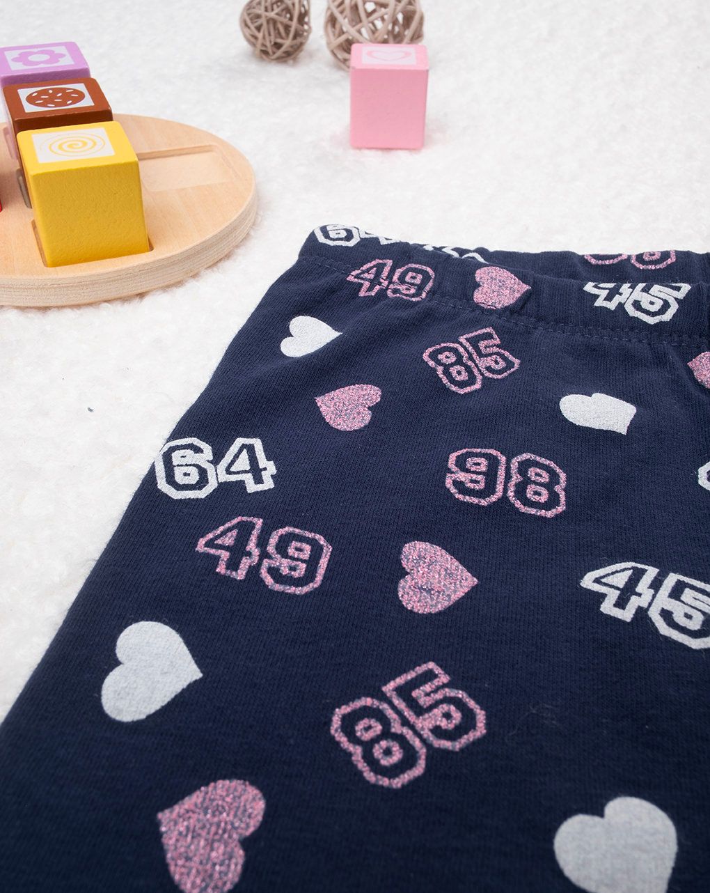 βρεφικό κολάν μπλε με καρδούλες για κορίτσι - Prénatal