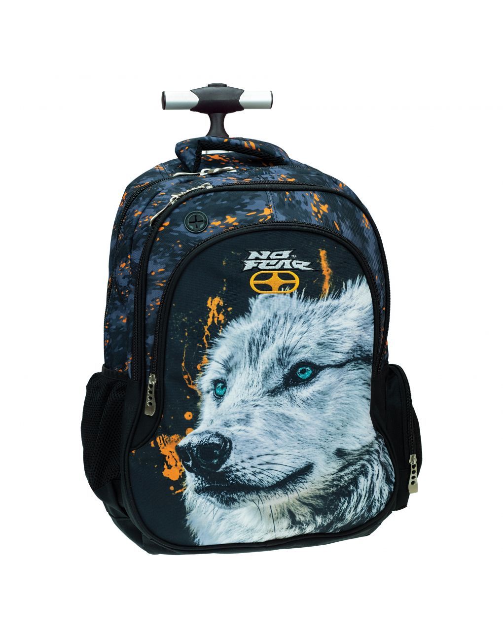 Bmu τσάντα δημοτικού trolley no fear white wolf 348-11074 - NO FEAR