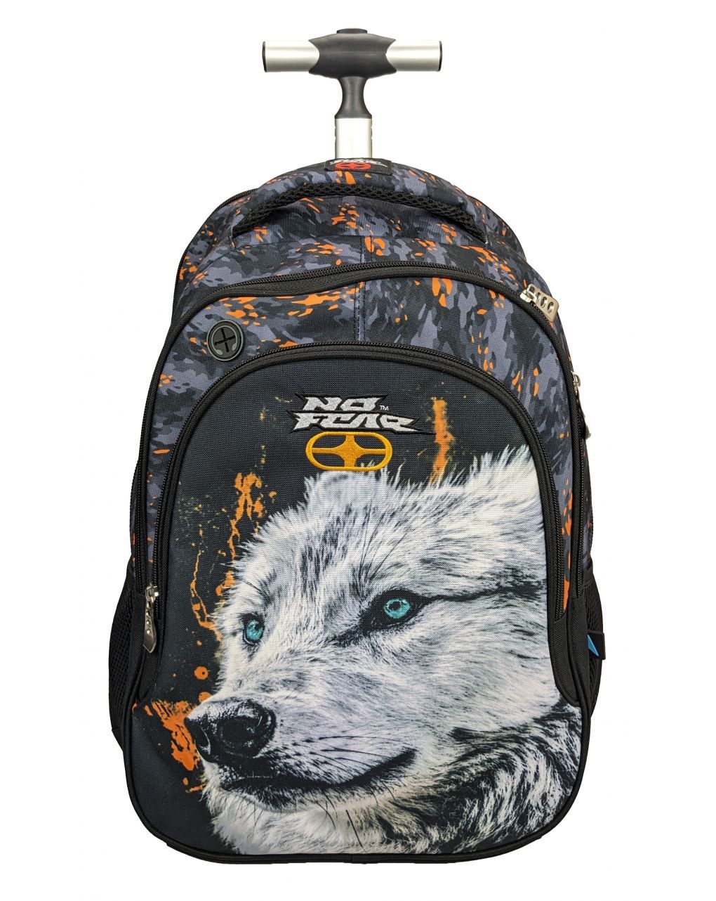 Bmu τσάντα δημοτικού trolley no fear white wolf 348-11074 - NO FEAR
