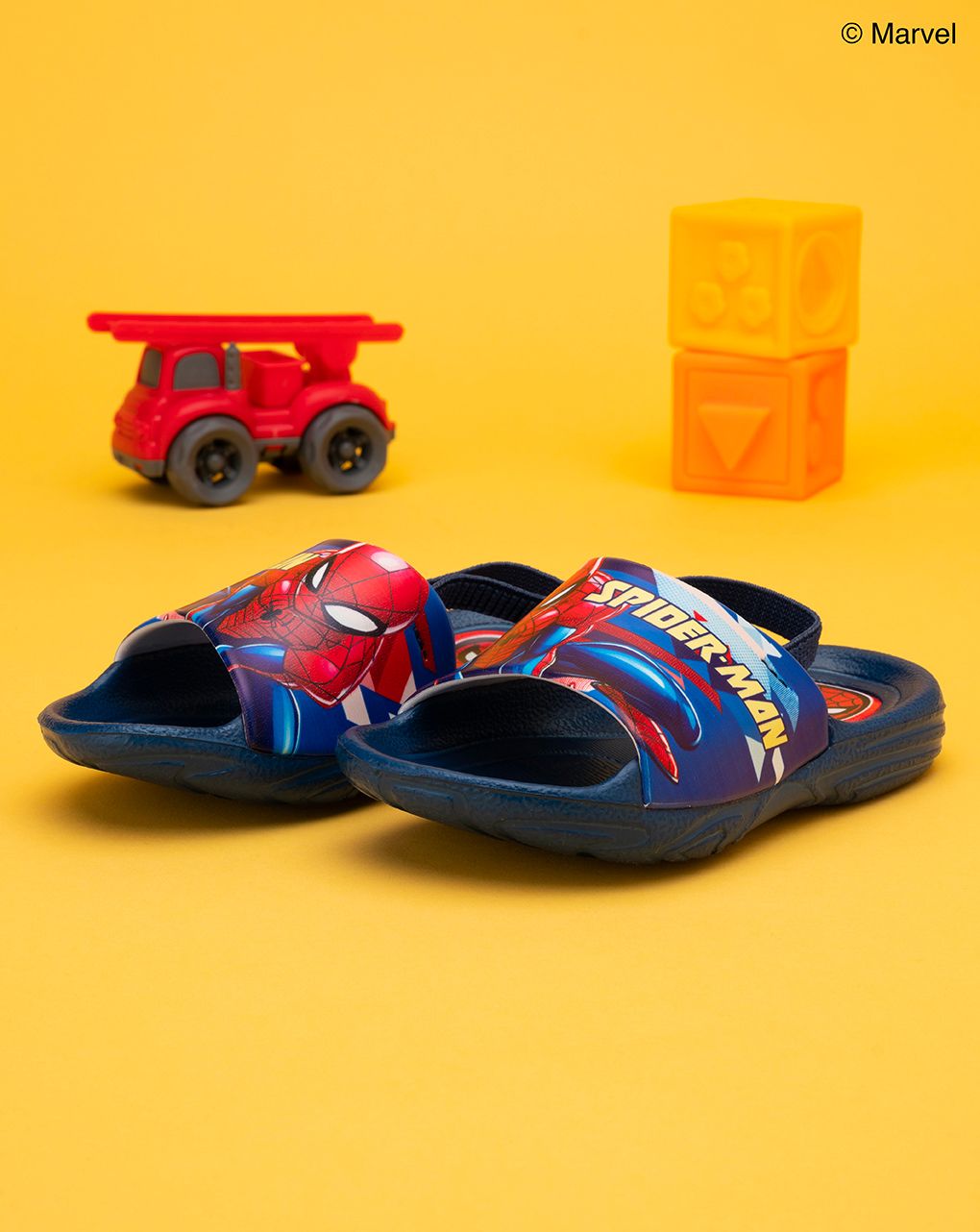 σαγιονάρες μπλε με τον spiderman για αγόρι - Silverlit