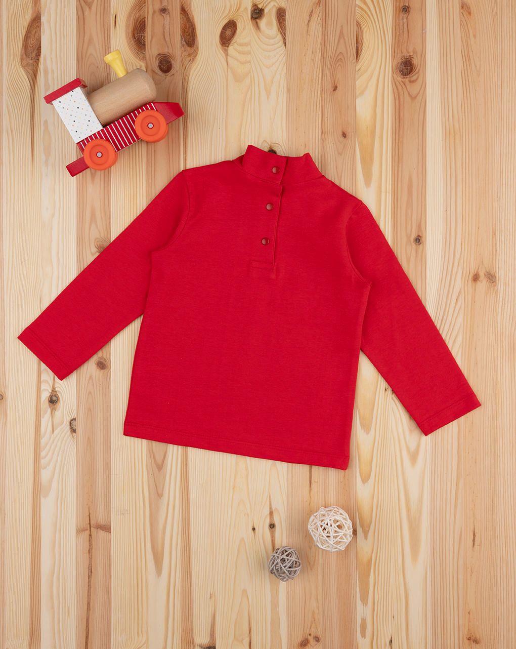 βρεφική μπλούζα ζιβάγκο κόκκινη για αγόρι - Prénatal