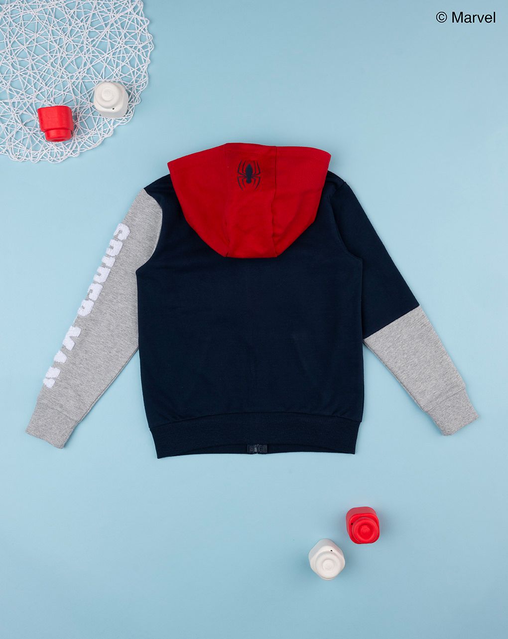 παιδική ζακέτα μπλε με το spiderman για αγόρι - Prénatal