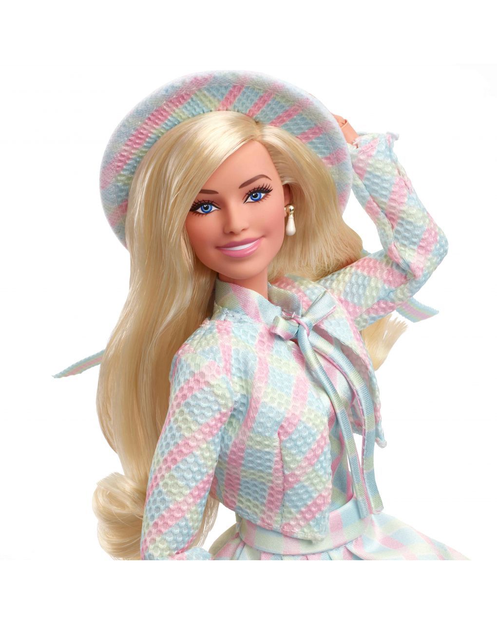Barbie the movie κούκλα barbie blue plaid matching set hrf26 - Barbie