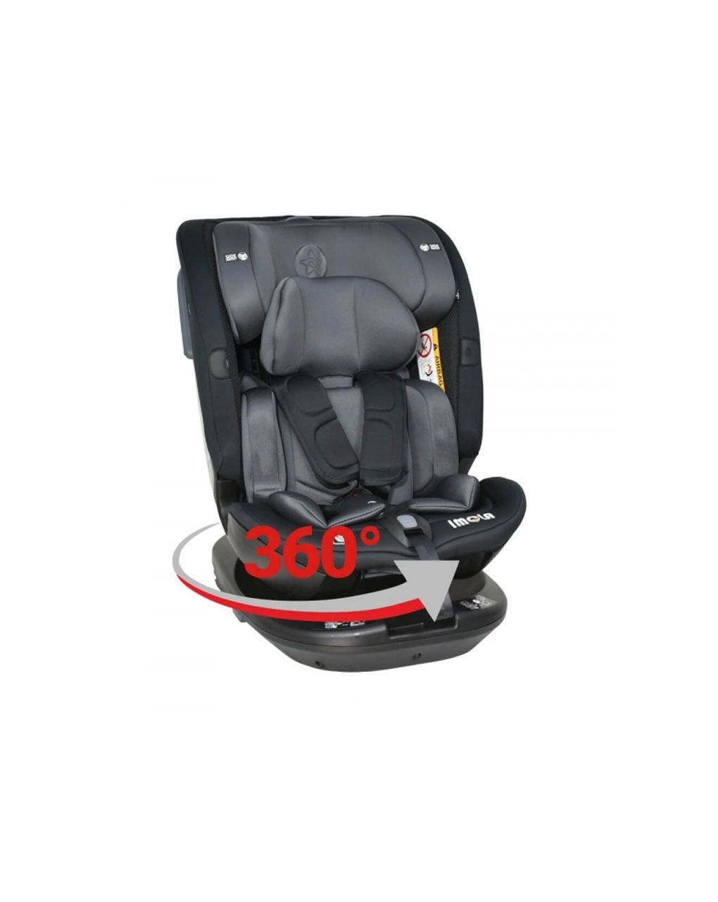 Bebe stars κάθισμα αυτοκινήτου imola isofix i-size (40-150cm) 360° black 923-188 - Bebe Stars