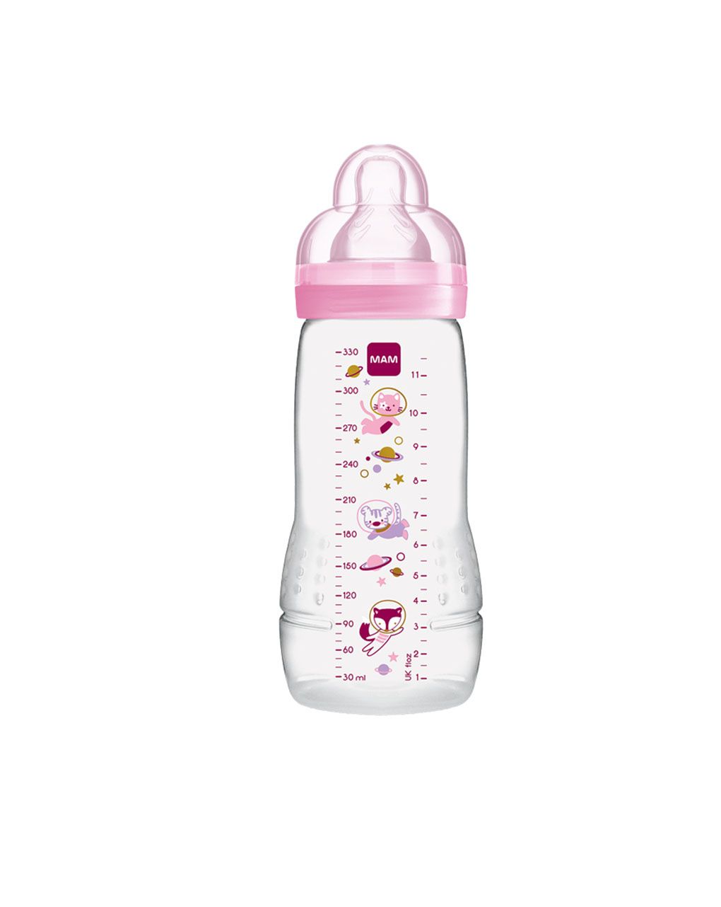 Mam μπιμπερό easy active baby bottle 330ml girl 4+ μηνών