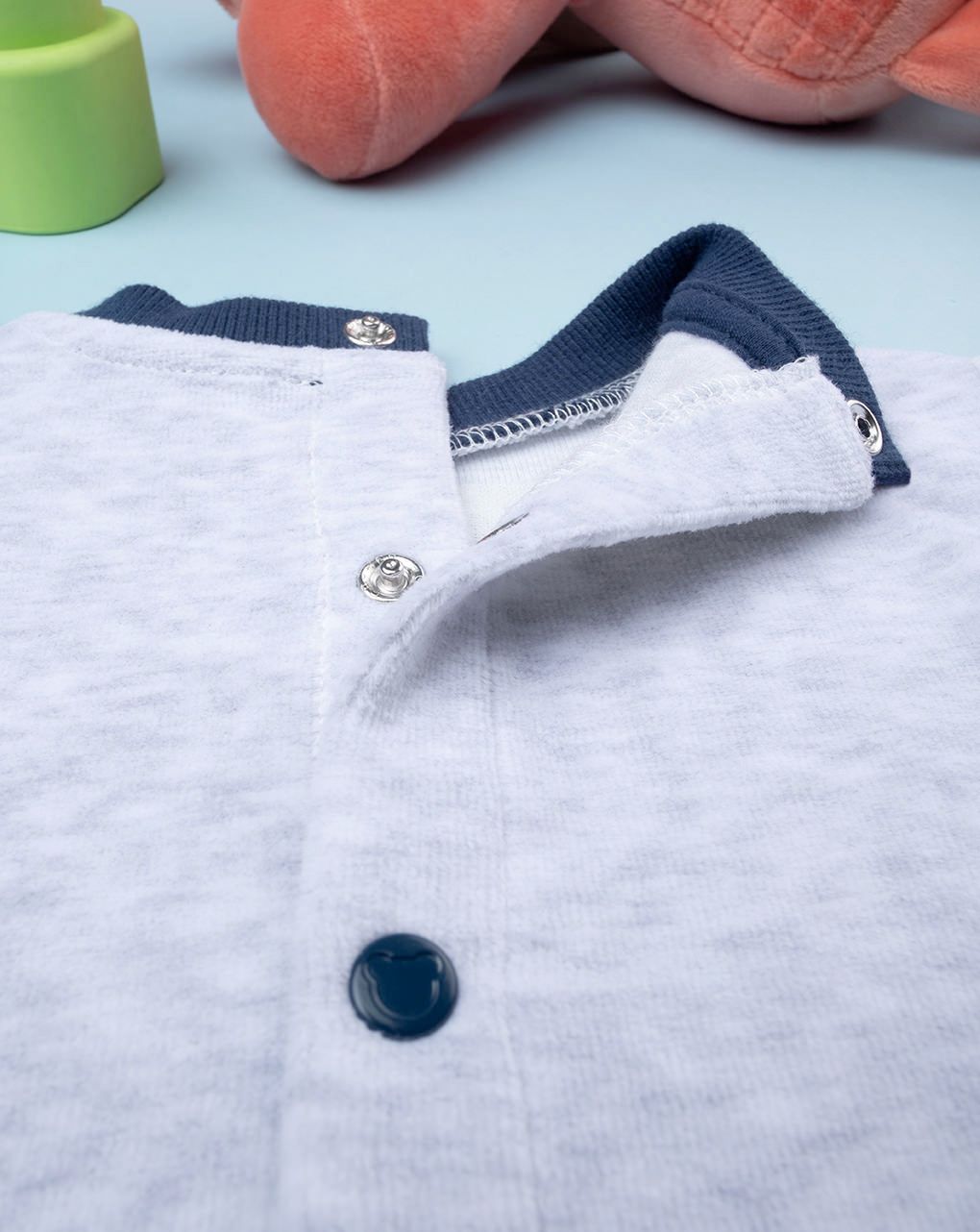 βρεφικό σετ σενίλ μπλούζα και γκέτα nice and fun για αγόρι - Prénatal