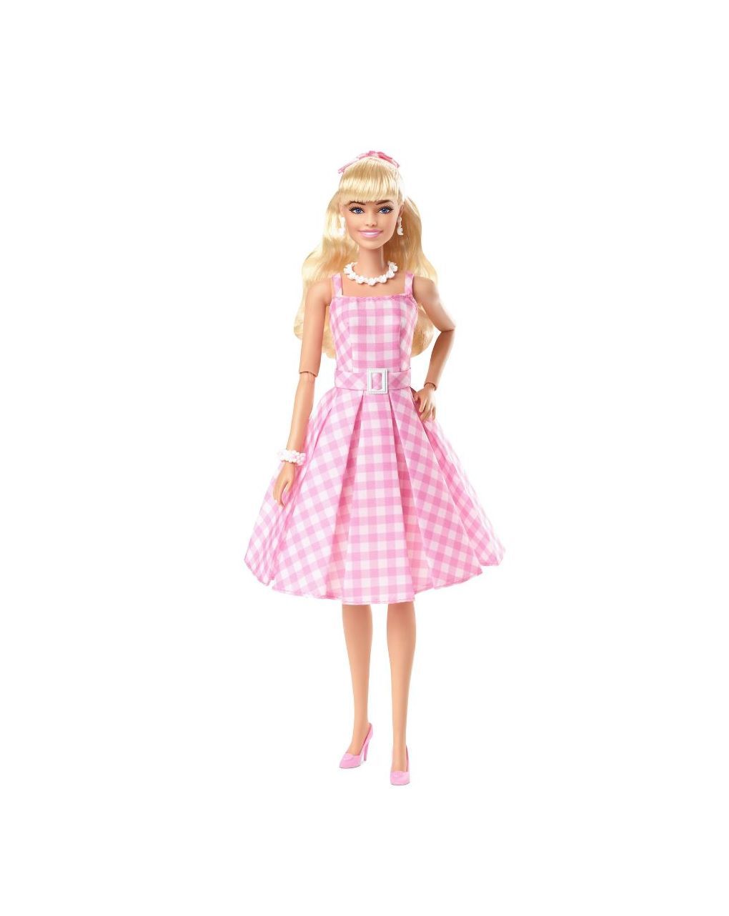 Barbie the movie κούκλα barbie pink gingham dress hpj96 - BARBIE