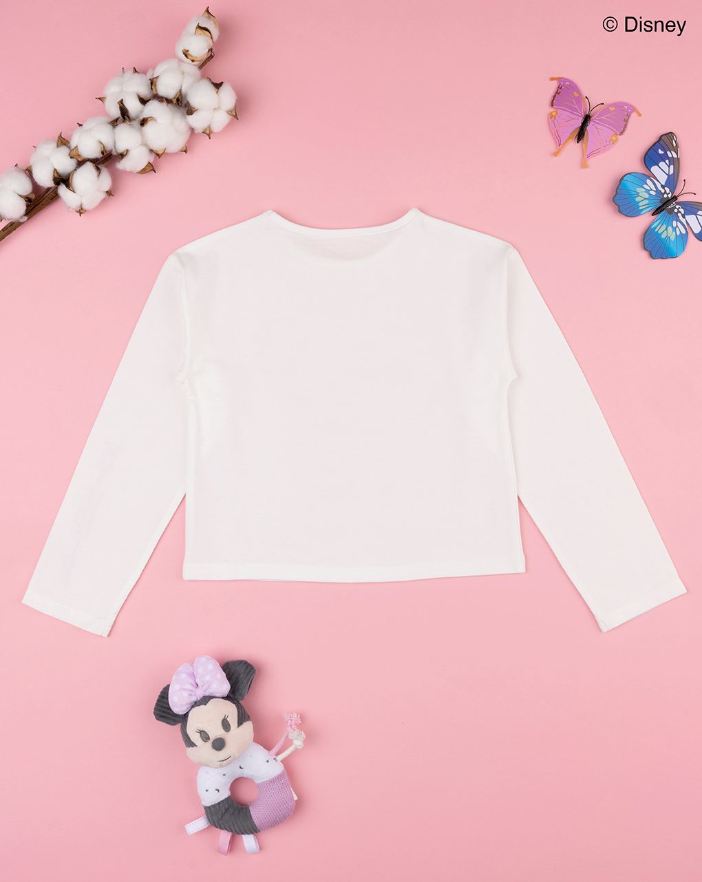 παιδική μπλούζα λευκή με τη minnie για κορίτσι - Prénatal