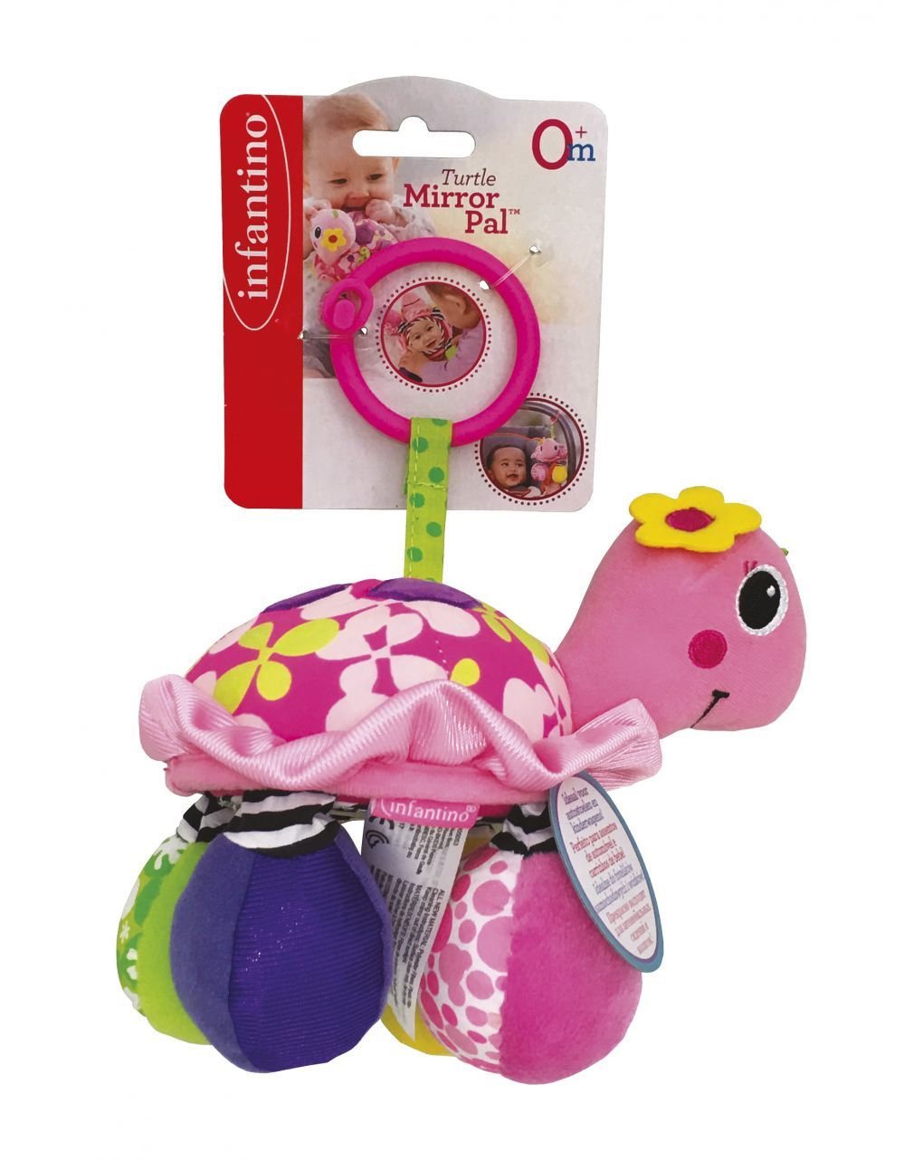 Infantino κουδουνίστρα χελώνα ροζ - INFANTINO