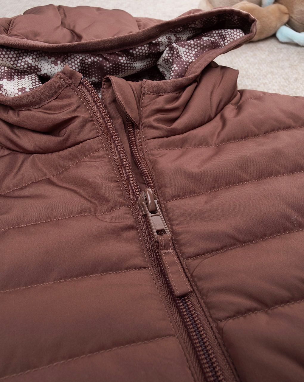 παιδικό μπουφάν φουσκωτό καφέ για αγόρι - Prénatal