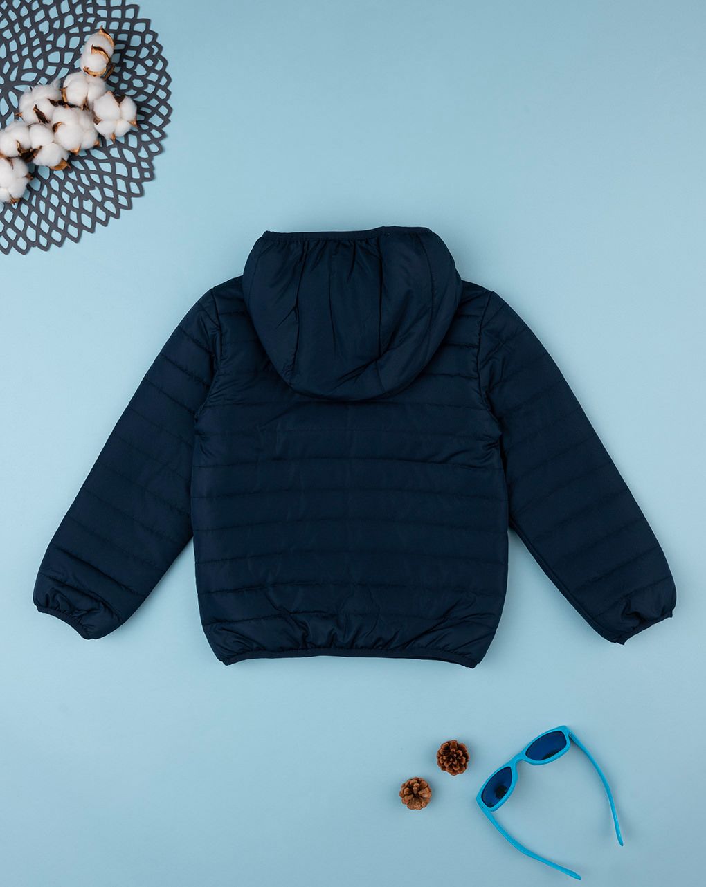 παιδικό μπουφάν φουσκωτό μπλε για αγόρι - Prénatal
