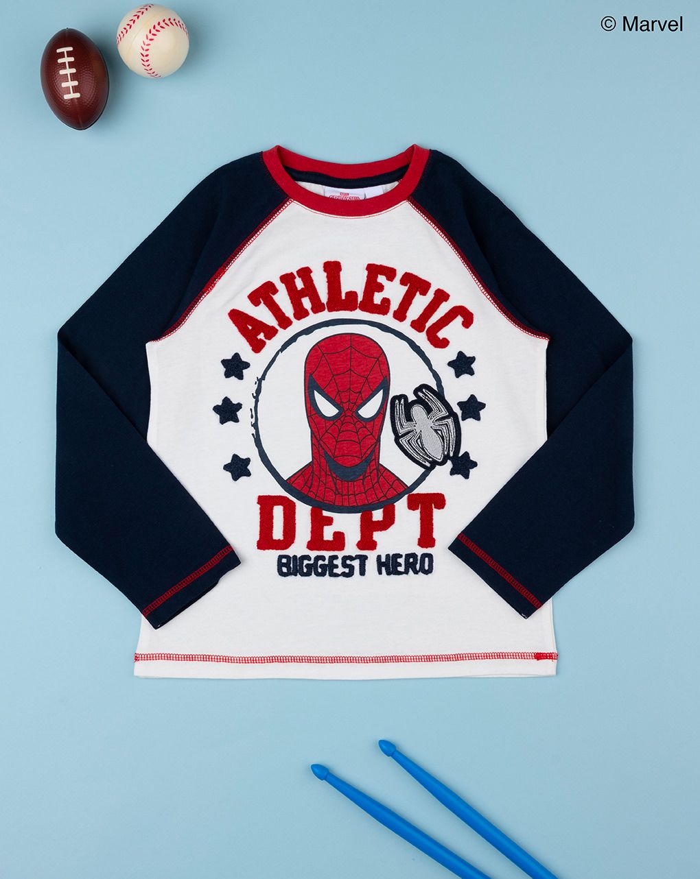 παιδική μπλούζα λευκή με το spiderman για αγόρι - Prénatal