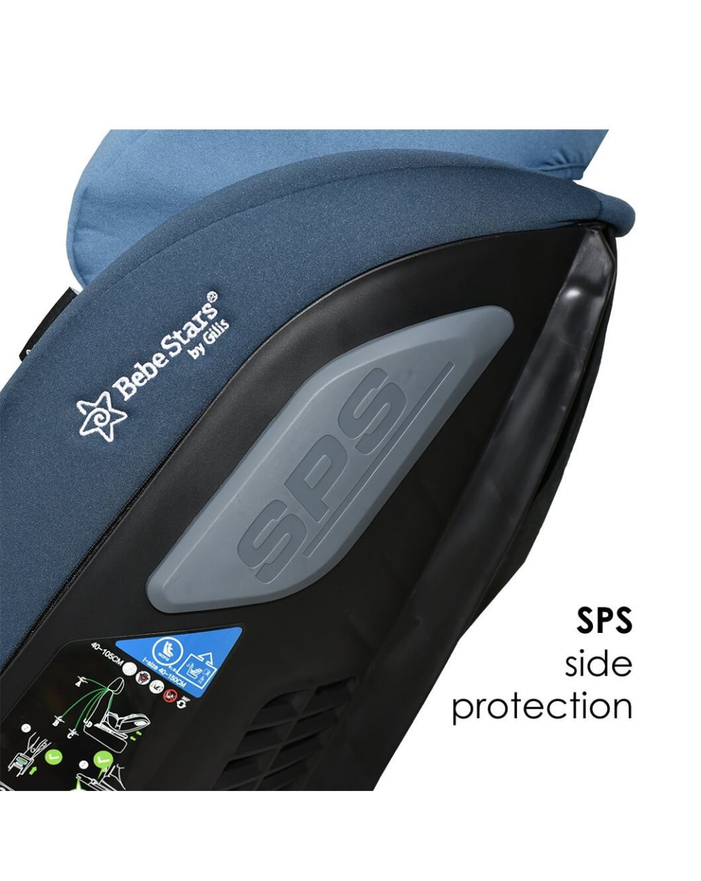 Bebe stars κάθισμα αυτοκινήτου imola isofix i-size (40-150cm) 360° marine blue 923-184 - Bebe Stars