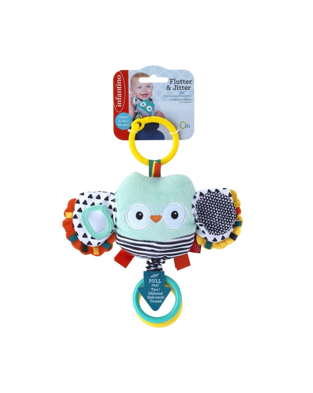 Infantino βρεφικό παιχνίδι κουκουβάγια bbx216320