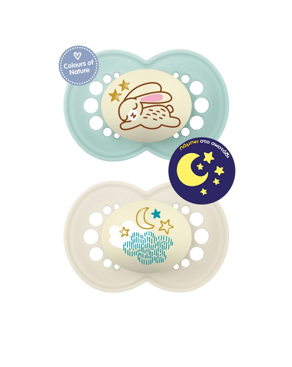 Mam πιπίλα night σιλικόνης unisex 6-16 μηνών