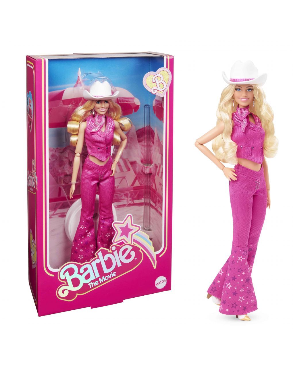 Barbie the movie κούκλα barbie pink western outfit hpk00 - Barbie