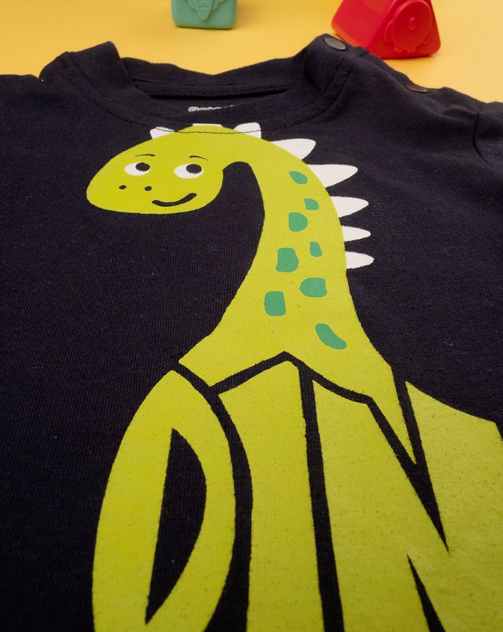 βρεφική μπλούζα μπλε με δεινόσαυρο για αγόρι - Prénatal