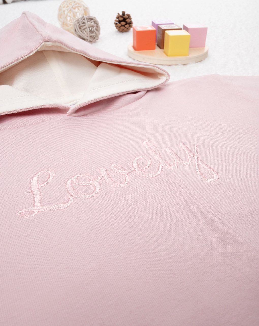 βρεφική μπλούζα φούτερ ροζ lovely για κορίτσι - Prénatal
