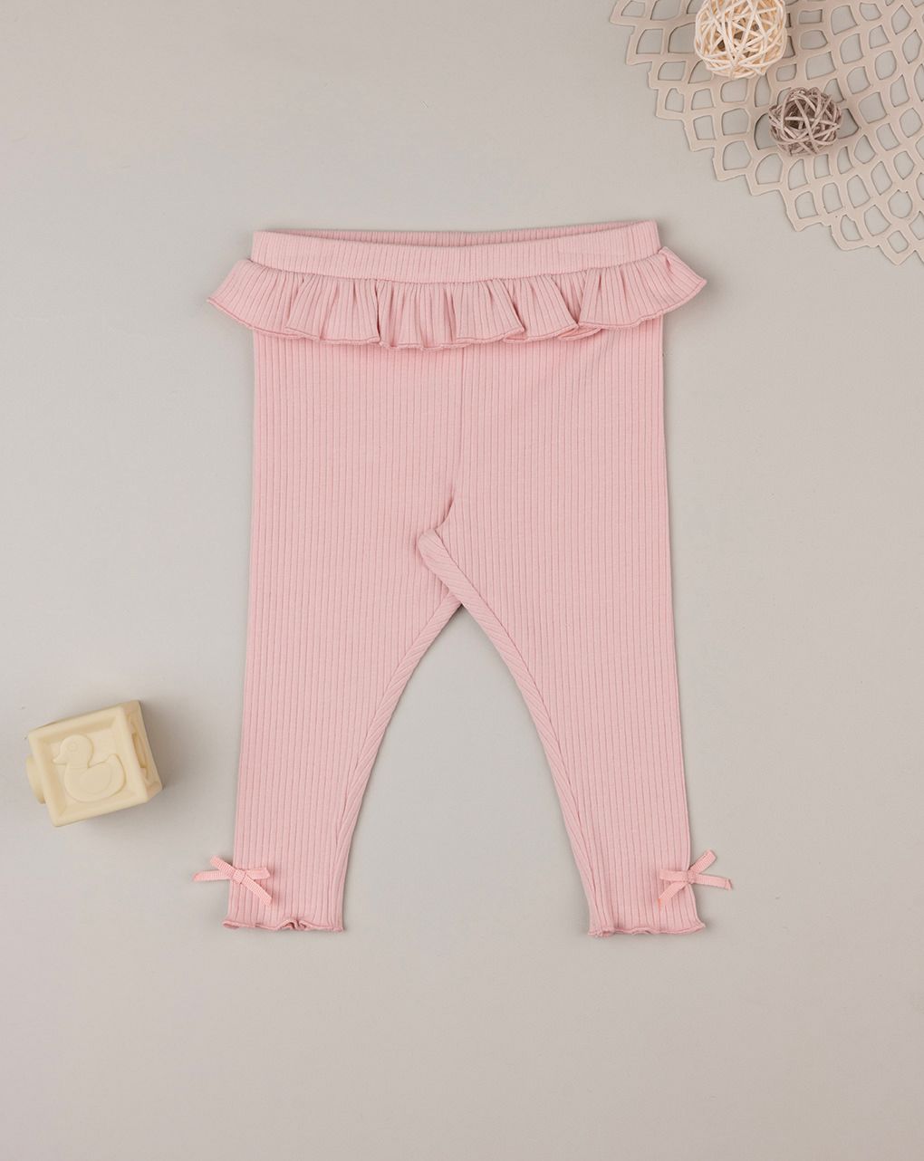 βρεφικό κολάν ροζ ριμπ για κορίτσι - Prénatal