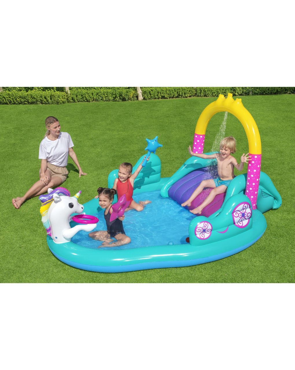 Bestway φουσκωτό playcenter μονόκερος 274x198cm - Bestway