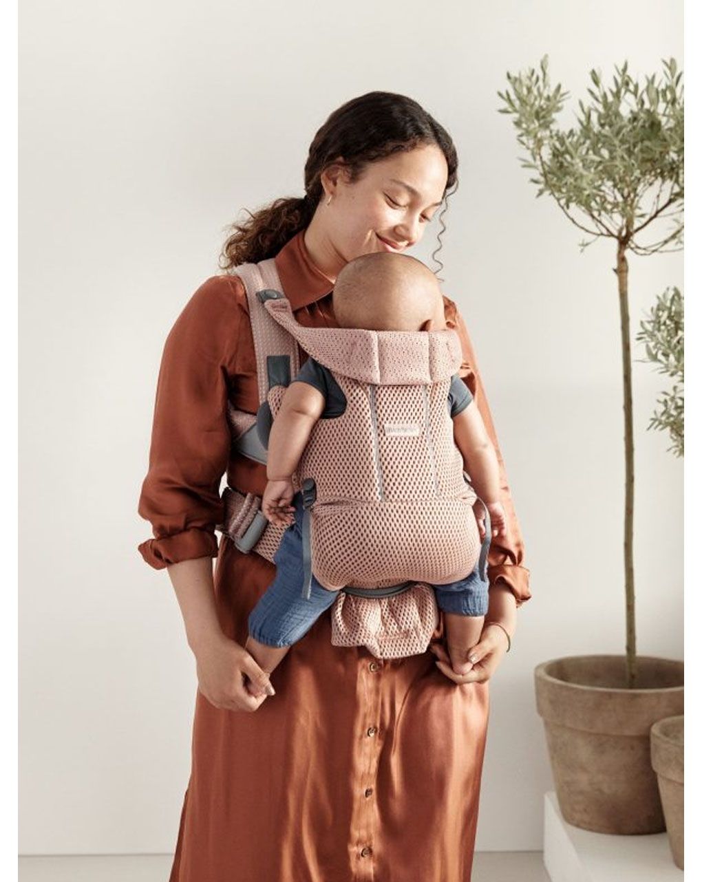 Babybjörn μάρσιπος move, dusty pink, 3d mesh - Baby Bjorn