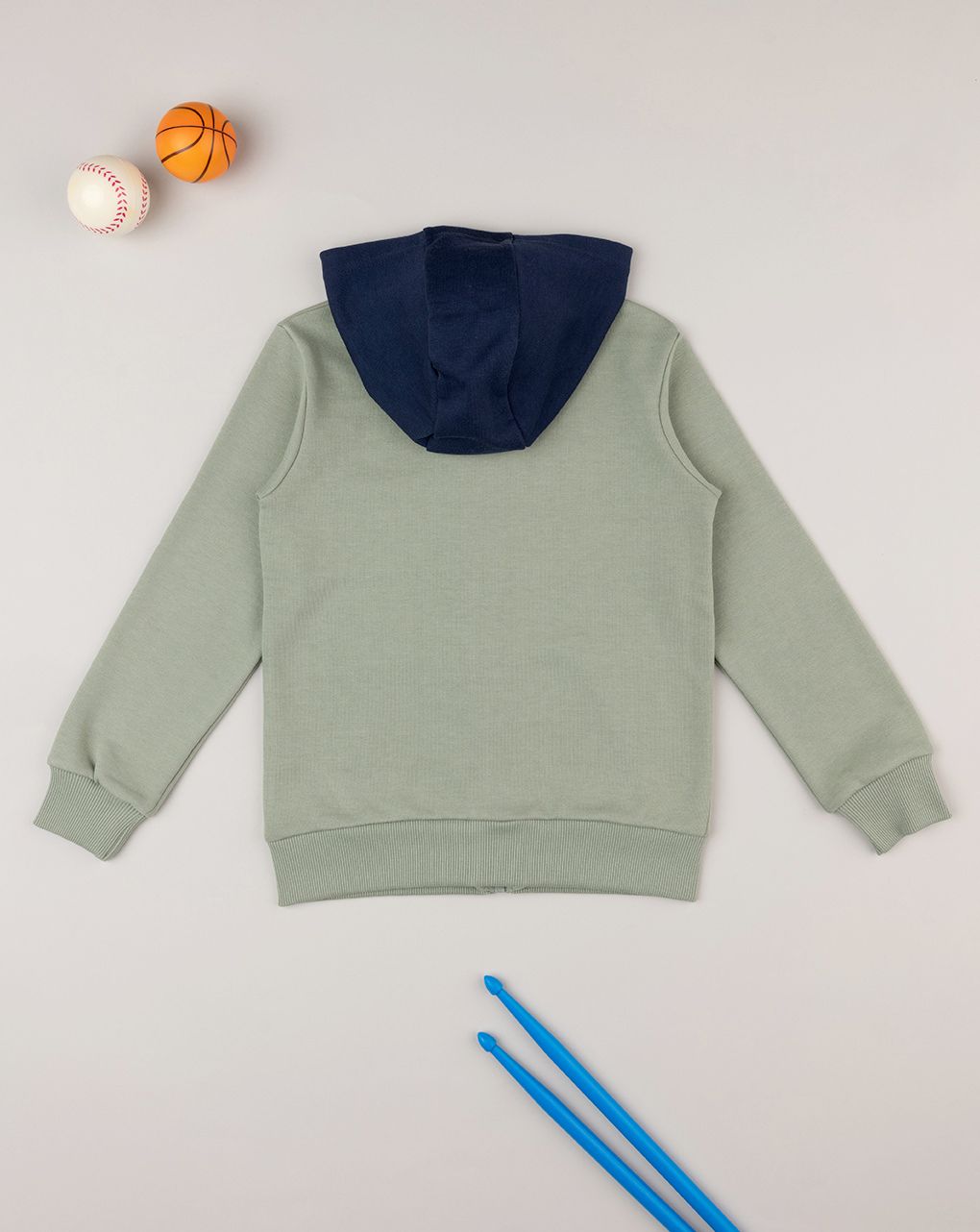 παιδική ζακέτα φούτερ πράσινη/μπλε για αγόρι - Prénatal