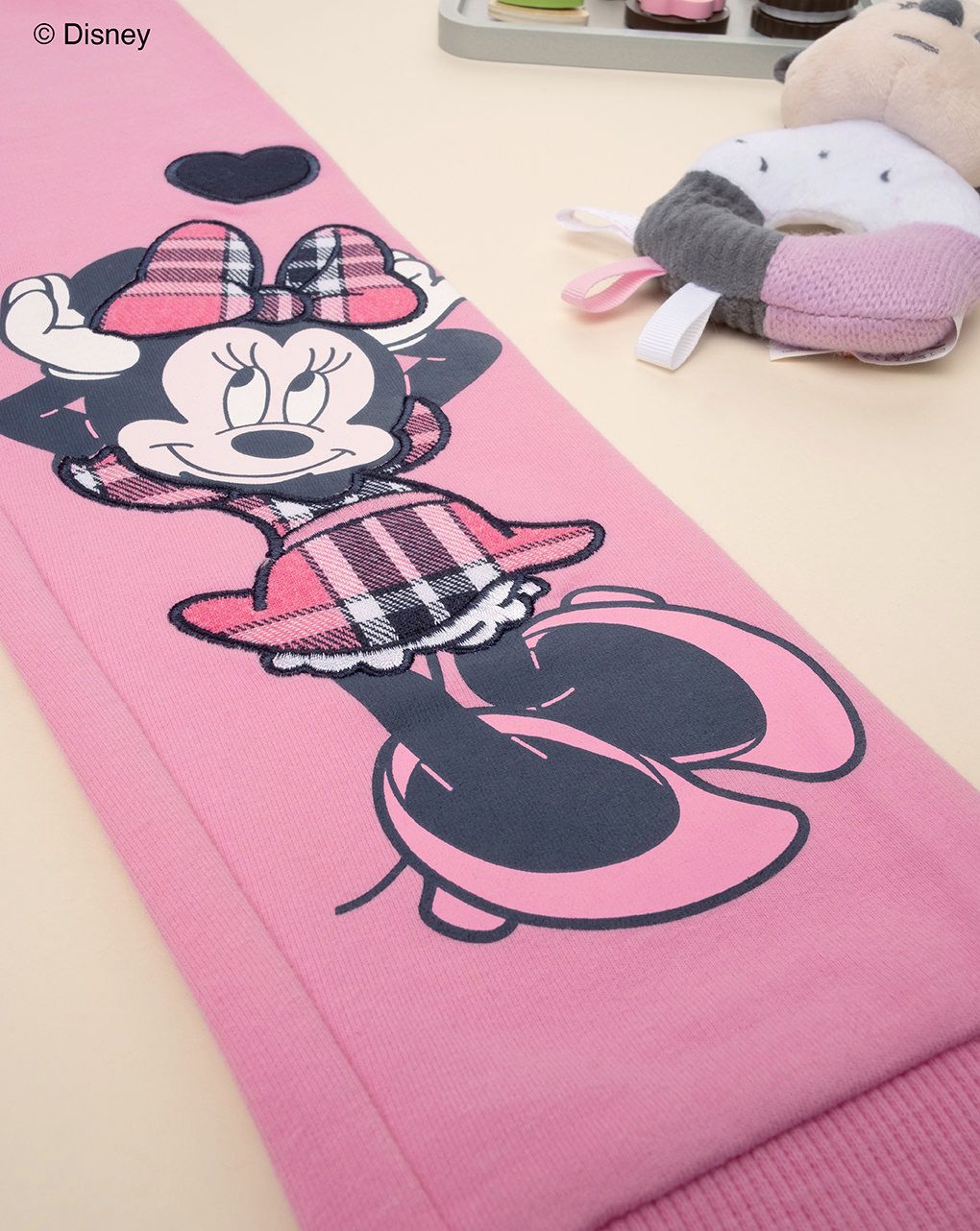 παιδικό παντελόνι φόρμας ροζ με τη minnie για κορίτσι - Prénatal