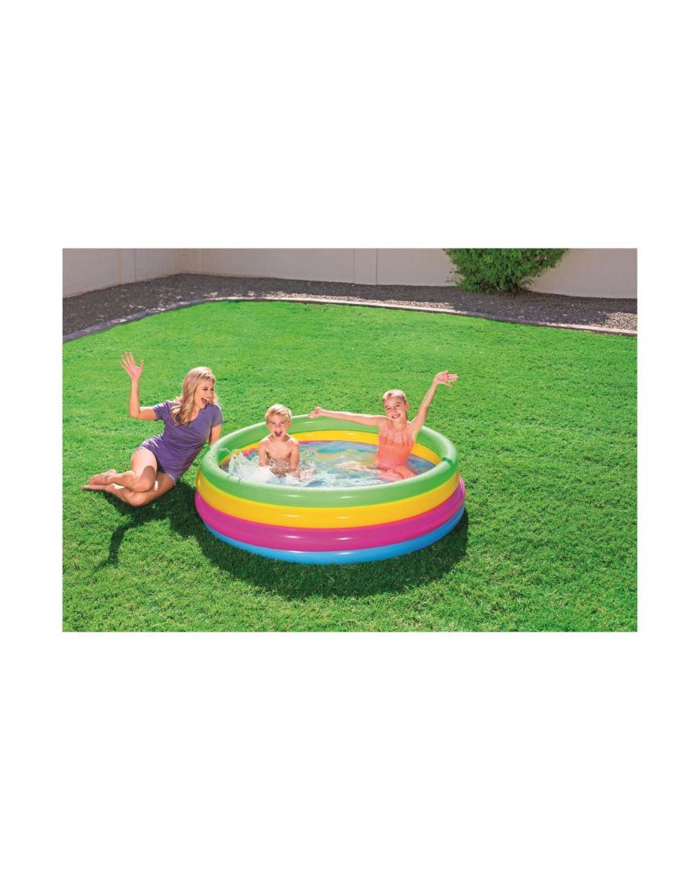 Bestway παιδική φουσκωτή πισίνα πολύχρωμη 157x46εκ. bst51117 - Bestway