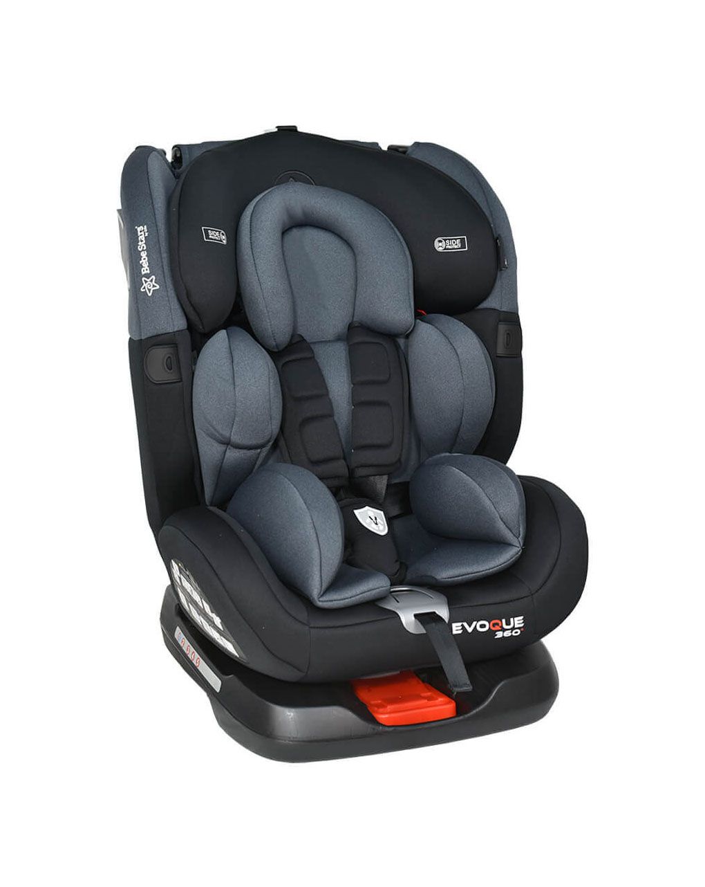 Bebe stars καθiσμα αυτοκινήτου evoque isofix 360° grey 900-186 - Bebe Stars