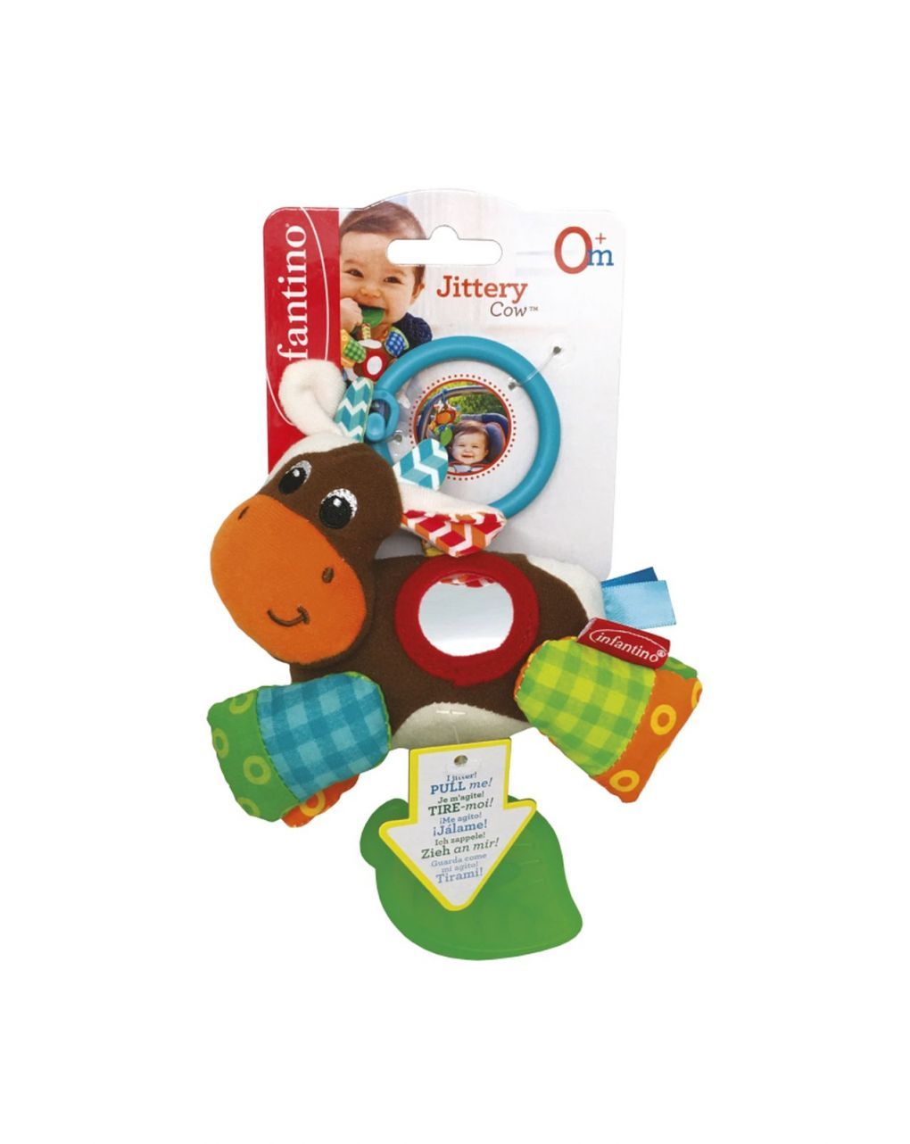 Infantino μασητικό παιχνίδι αγελαδίτσα bbx005058