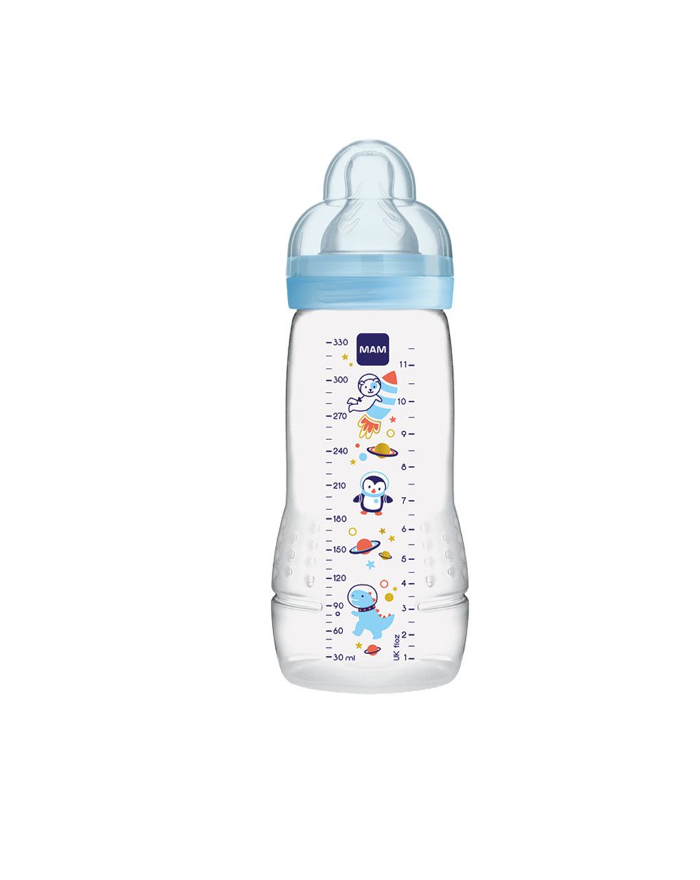 Mam μπιμπερό easy active baby bottle 330ml boy 4+ μηνών