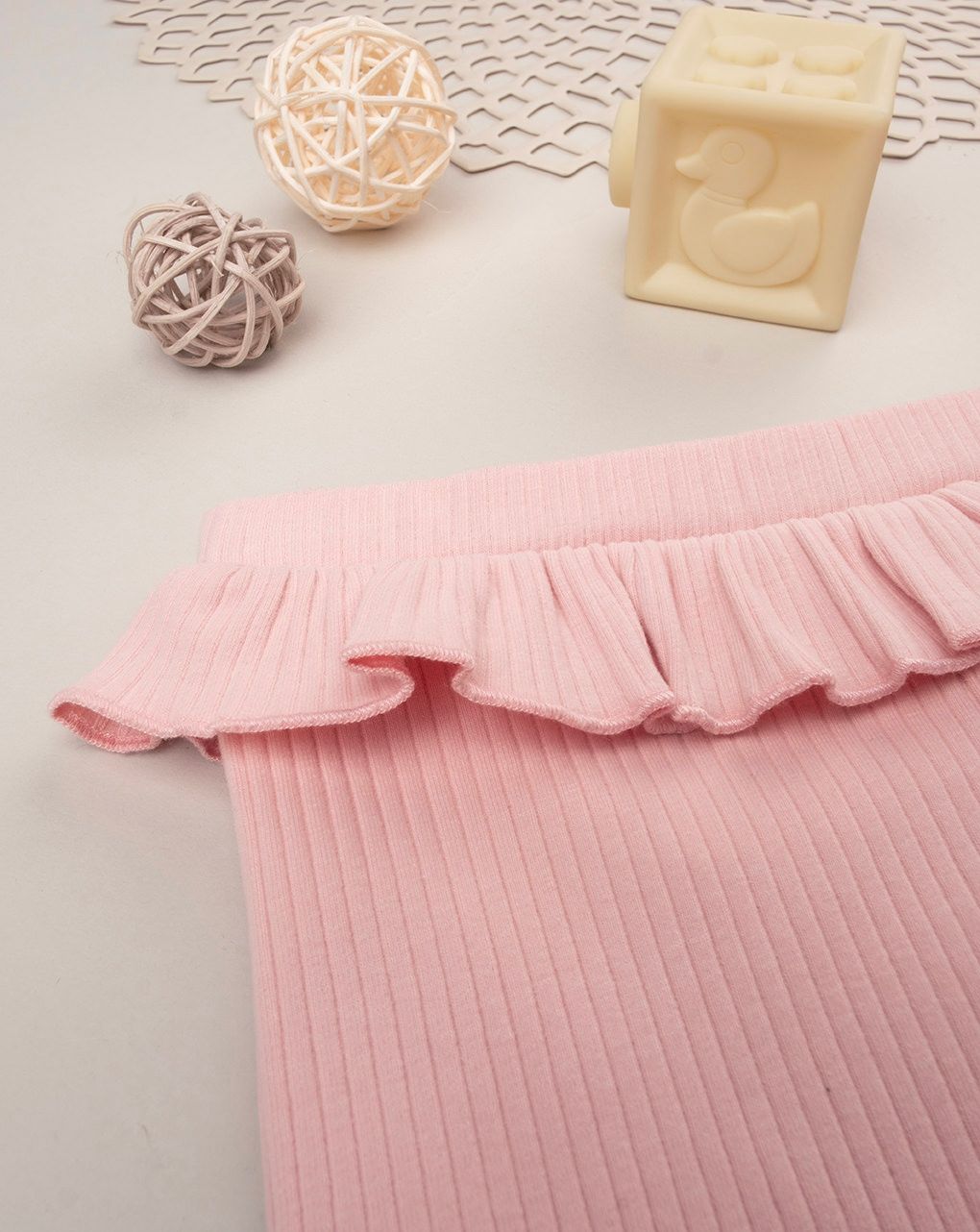 βρεφικό κολάν ροζ ριμπ για κορίτσι - Prénatal