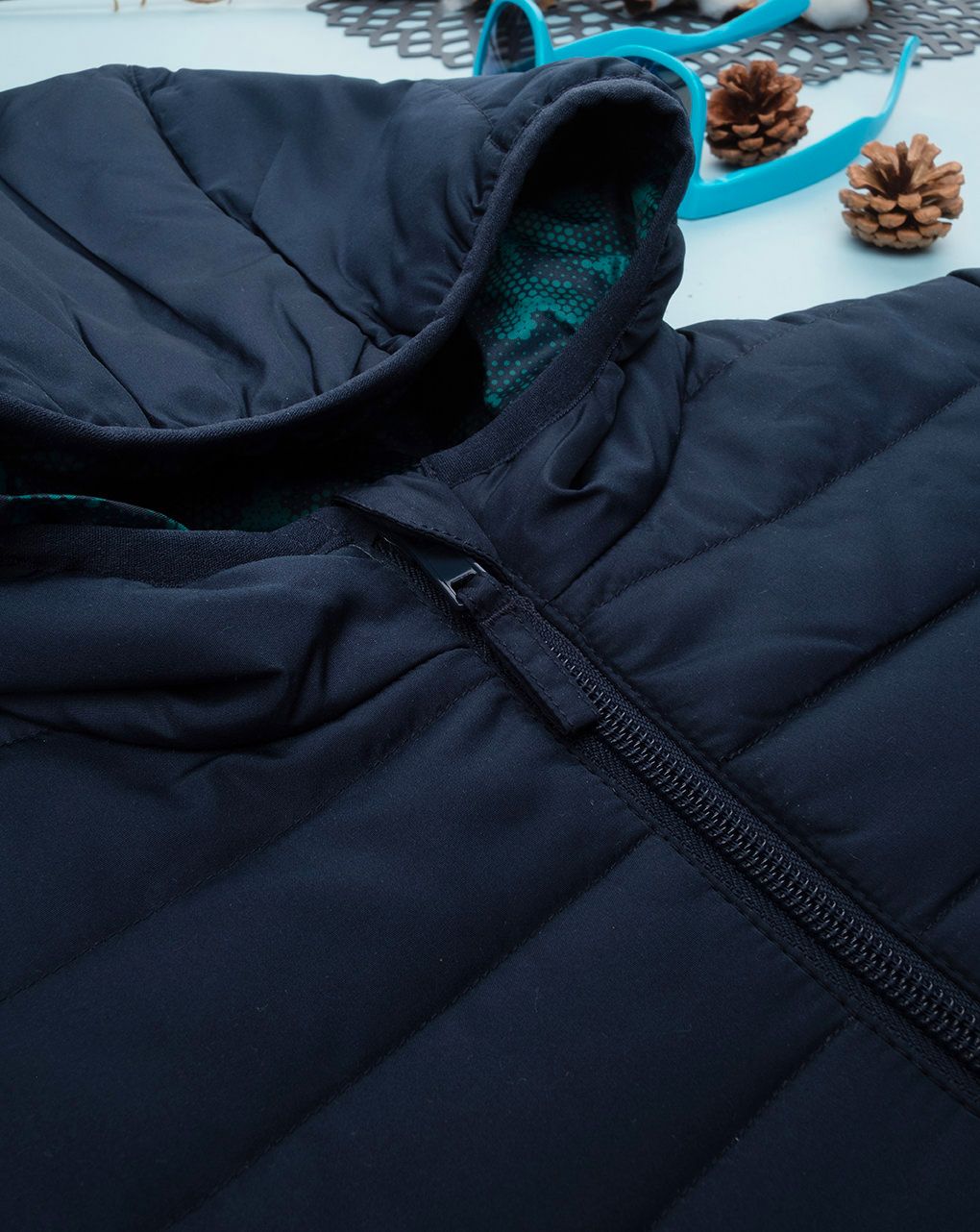 παιδικό μπουφάν φουσκωτό μπλε για αγόρι - Prénatal