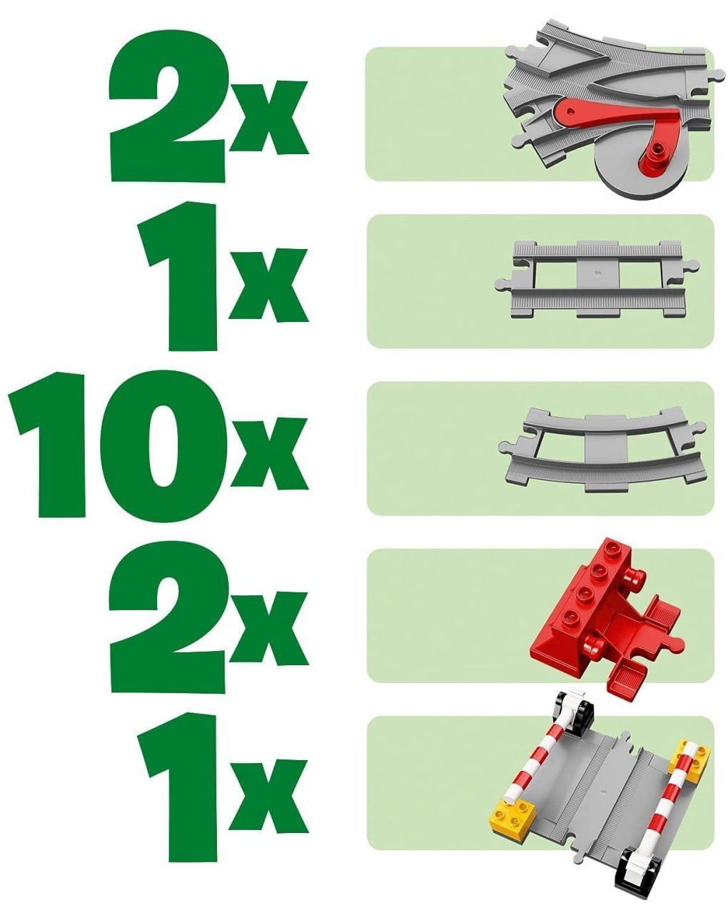 Lego duplo σιδηροδρομικές τροχιές 10882 - LEGO, LEGO Duplo