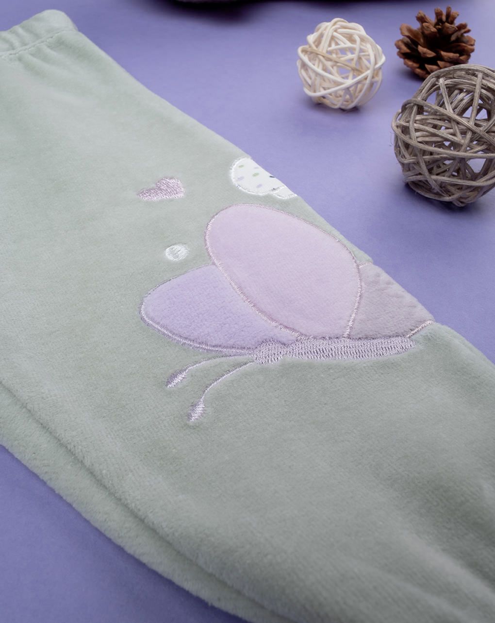 βρεφικό σετ σενίλ μπλούζα και γκέτα teddy για κορίτσι - Prénatal