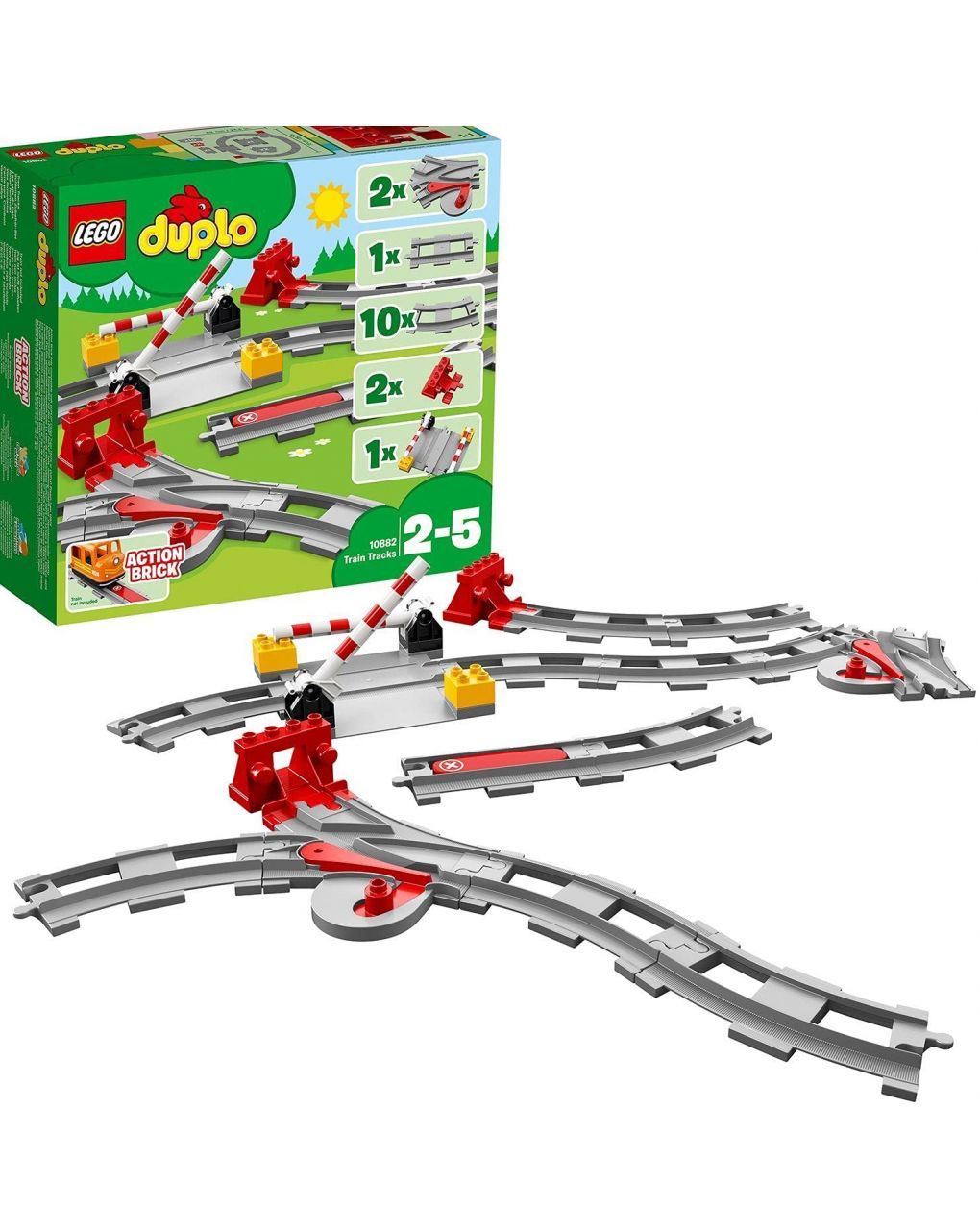 Lego duplo σιδηροδρομικές τροχιές 10882 - LEGO, LEGO Duplo