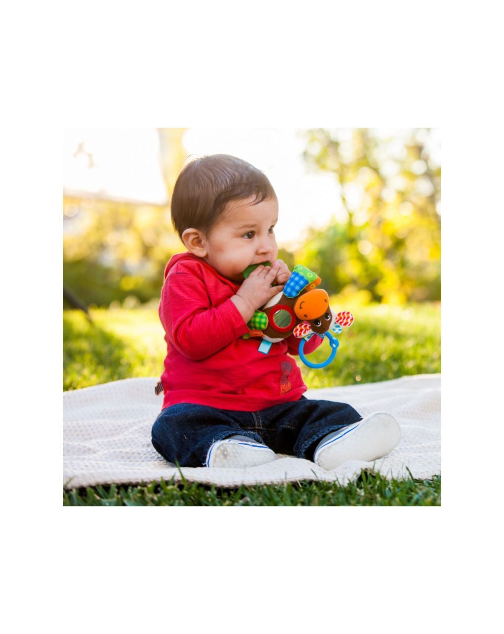 Infantino μασητικό παιχνίδι αγελαδίτσα bbx005058 - INFANTINO